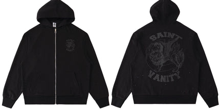 Vale Forever Cheetah Zip Up hoodie