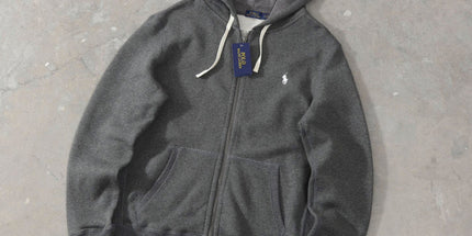 Pony Embroidered Zip Hoodie