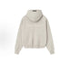 XS / 25. Zipper is gold-stamped with heather gray
