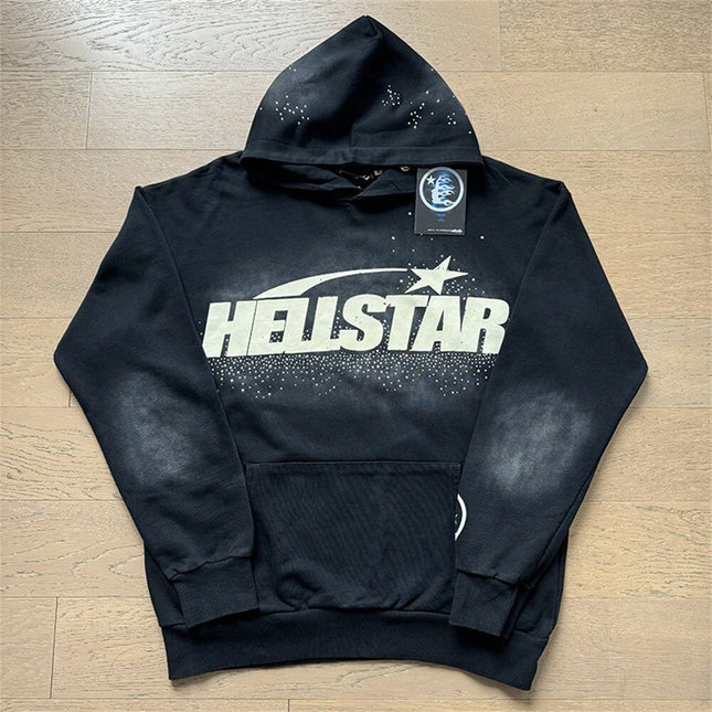 Hellstar casual loose hooded sweatshirt