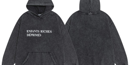 ERD Washed Distressed Hoodie