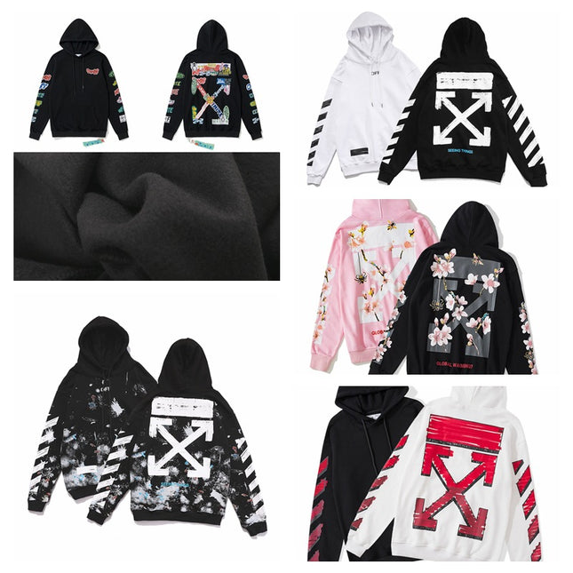 Off-White Twill Print Hoodie
