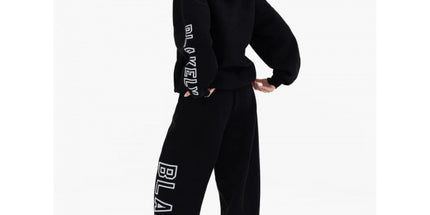 Letter Print Tracksuit Set