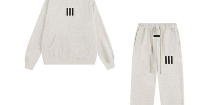 Essentials Three-Bar Fleece Tracksuit Set