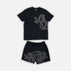 S / Black Print/Black