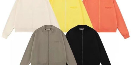 Essentials Flocked Zip Jacket