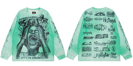 Hellstar Distressed Long Sleeve T-Shirt