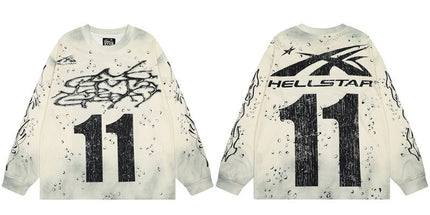 Hellstar Distressed Long Sleeve T-Shirt