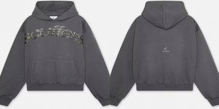 Short-Sleeve Letter Hoodie