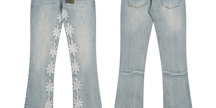 LOSTSHDWS Embroidered Bootcut Jeans