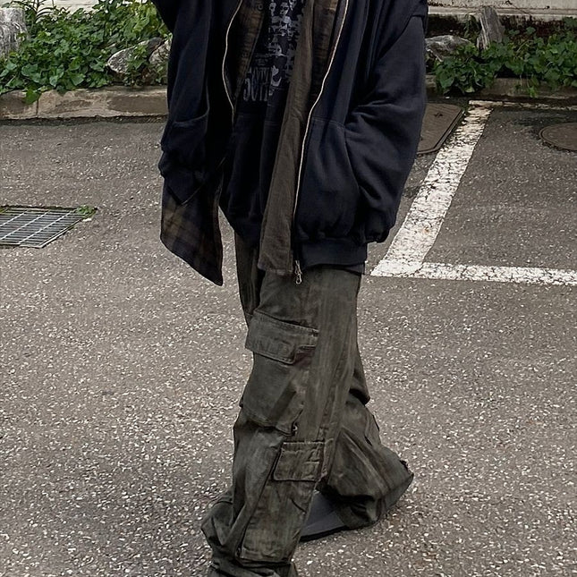 Undermycar Layered Zip Hoodie
