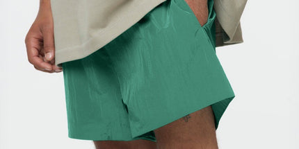 Essentials Pleated Nylon Shorts