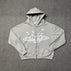 S / Gray zipper (fleece) jacket