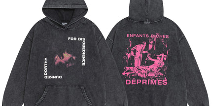 ERD Washed Distressed Hoodie