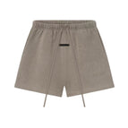 25. Deep mist gray gold-embossed shorts