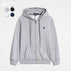 S / Zippered gray blue label