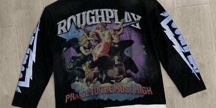 RoughPlay Rhinestone Logo Long Sleeve T-Shirt