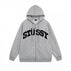 714 dark gray zip-up shirt
