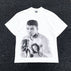 S / white