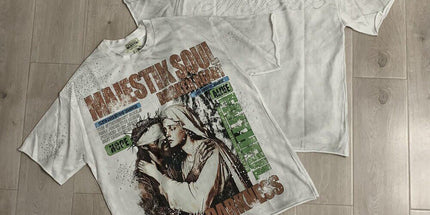 MAJESTIK vintage rhinestone casual T-shirt
