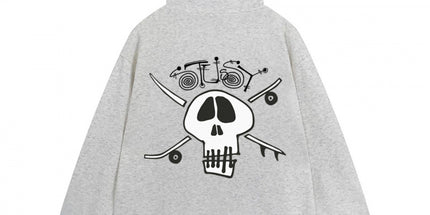 Dice Skull Zip Hoodie