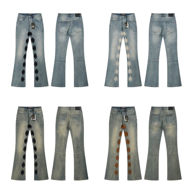 LOSTSHDWS Embroidered Bootcut Jeans