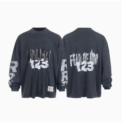 FOG x RRR123 Distressed Long Sleeve T-Shirt