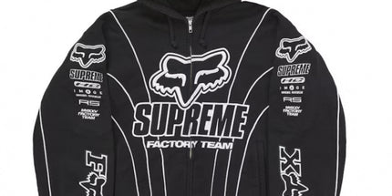 Racing Print Zip Hoodie