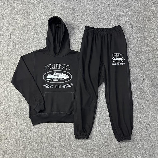 Alcatraz Vintage Print Tracksuit Set