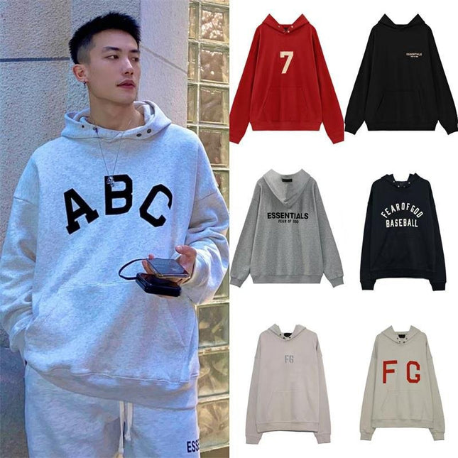 Fear of God Flocked Hoodie