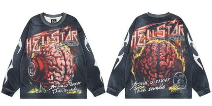 Hellstar Distressed Long Sleeve T-Shirt