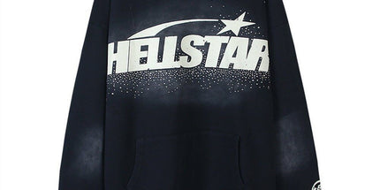 Hellstar casual loose hooded sweatshirt