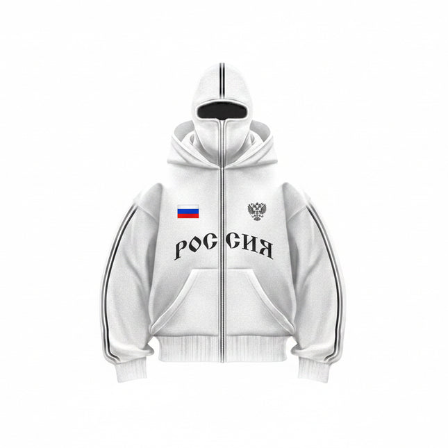 Double-Hood Y2K Zip Hoodie