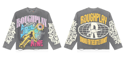 RoughPlay Distressed Rhinestone T-Shirt