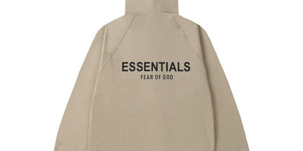 Essentials Silicone Logo Zip Hoodie
