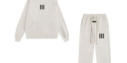 Essentials Three-Bar Fleece Tracksuit Set