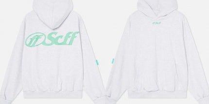 Short-Sleeve Letter Hoodie