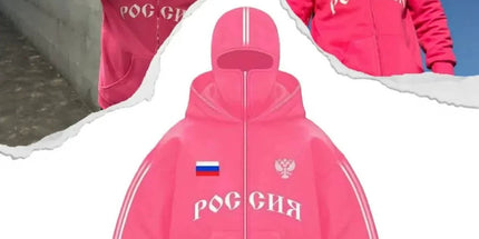 Double-Hood Y2K Zip Hoodie