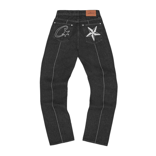 Men's Star Embroidered Denim Set