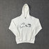 S / 912 White Hooded Sweatshirt