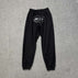 S / 810 black print black trousers