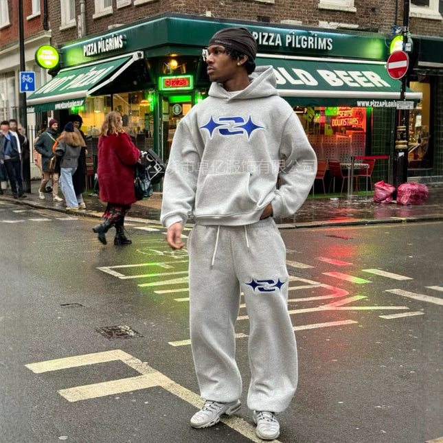 Vintage Hip-Hop Print Hoodie