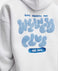 S / White blue word