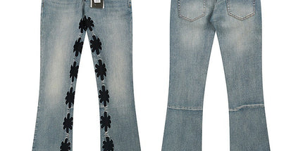 LOSTSHDWS Embroidered Bootcut Jeans