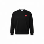 Black and red stacked hearts