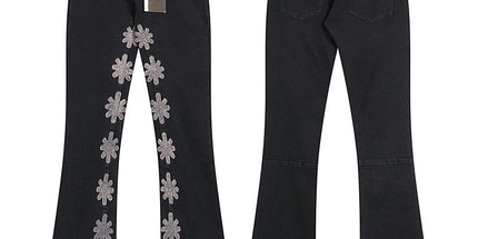 LOSTSHDWS Embroidered Bootcut Jeans