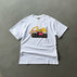 S / Yellow print white