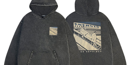 ERD Washed Distressed Hoodie