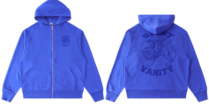 Vale Forever Cheetah Zip Up hoodie