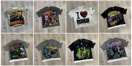RoughPlay Distressed Rhinestone T-Shirt